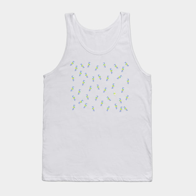 Be Funky Like This Blue Bird Dog Tank Top by annaprendergast